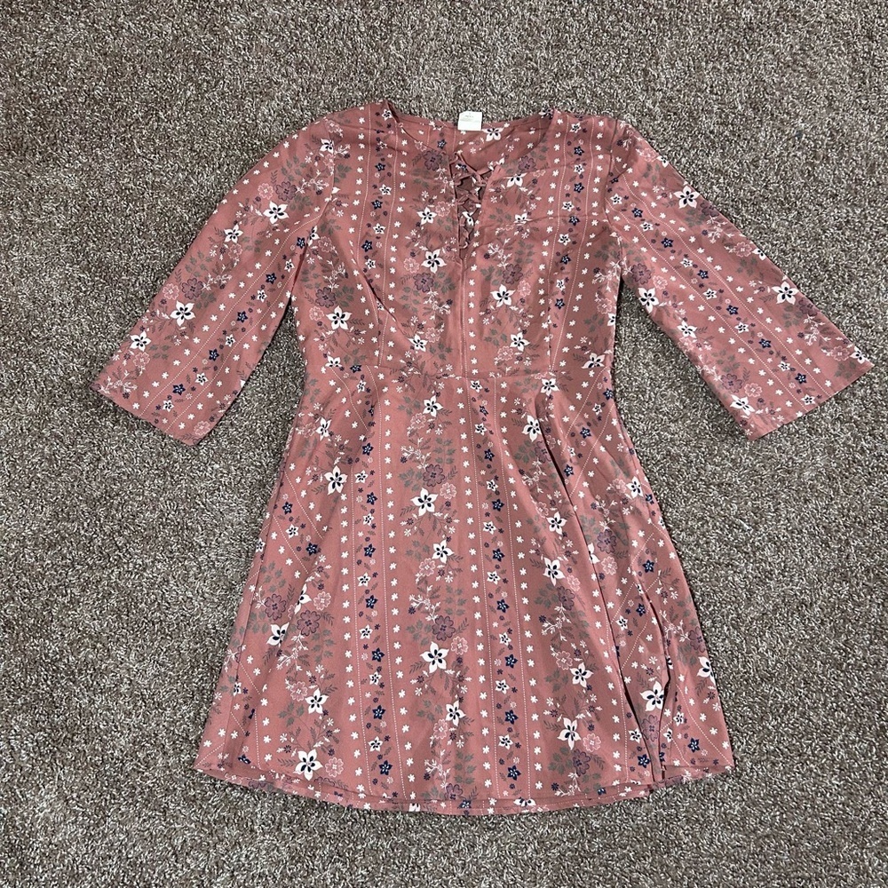 Pink Owl Floral Patterned Garment